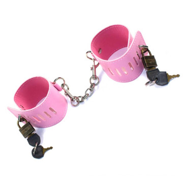 Pink sexuais algema Slave Bdsm sexo jogo para casais Kinky Sex Toys Bondage Mão Cuffs